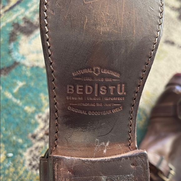 Bed Stu Brown Leather Combat Boots - Picture 6 of 15